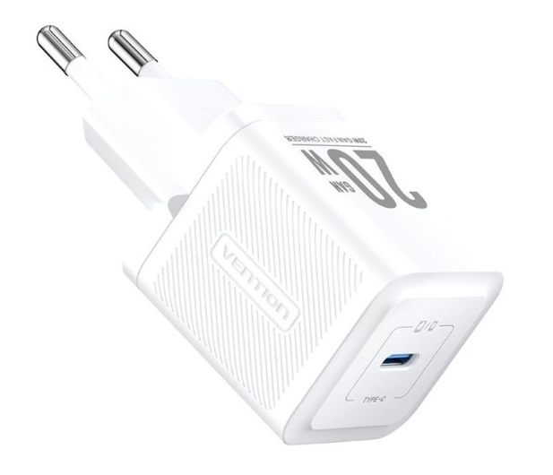 Vention Ładowarka USB-C 20W GaN biała - 1543398 - zdjęcie